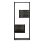 Seaford Bookcase with 5 Shelves in Black – image 2