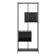 Seaford Bookcase with 5 Shelves in Black – image 3