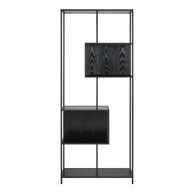 Seaford Bookcase with 5 Shelves in Black – image 3