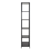 Seaford Bookcase with 5 Shelves in Black – image 4