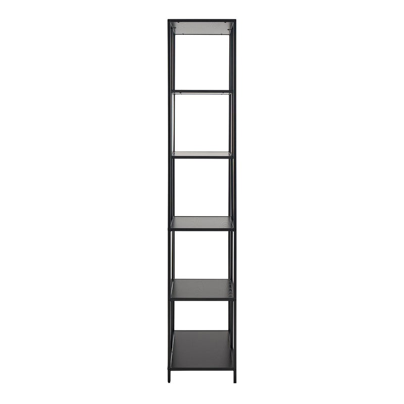 Seaford Bookcase with 5 Shelves in Black – image 4