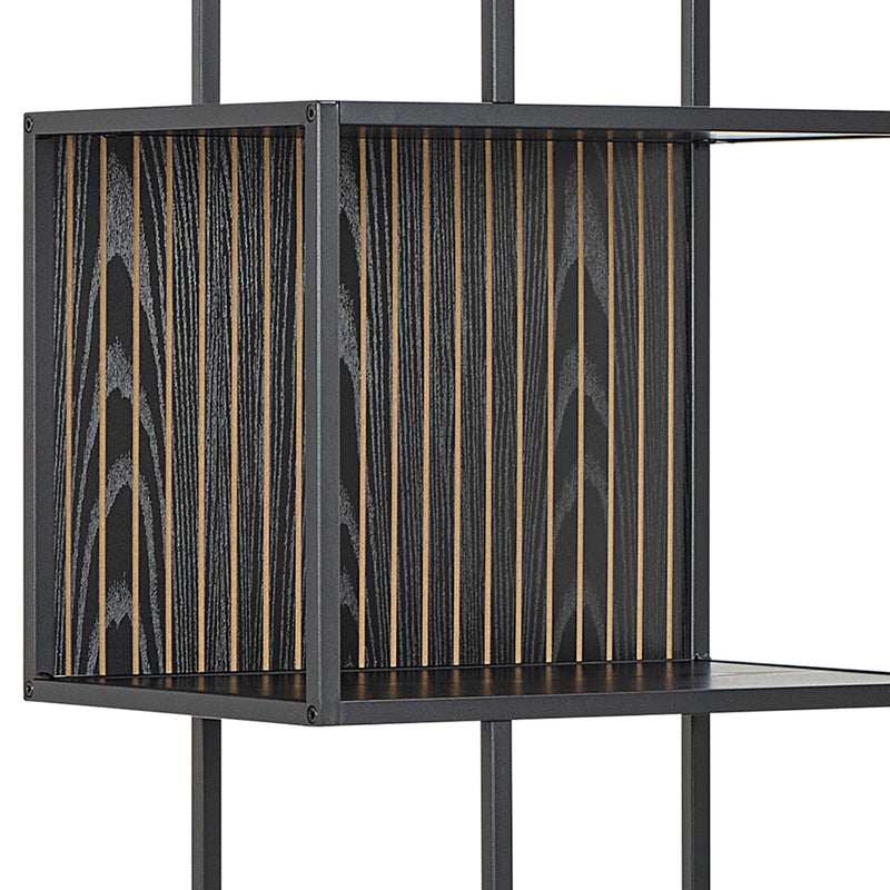 Seaford Bookcase with 5 Shelves in Black – image 8