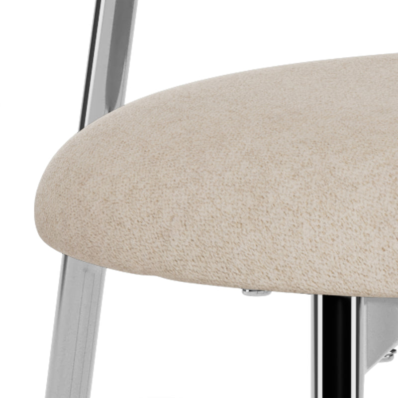 Lyric Dining Chair in Sand Fabric & Chrome Base (Set of 2) – image 11