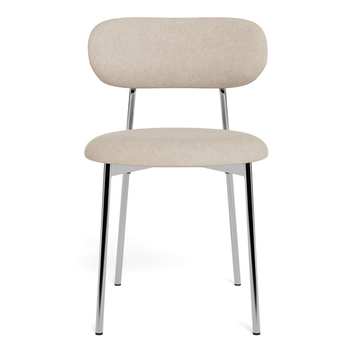 Lyric Dining Chair in Sand Fabric & Chrome Base (Set of 2) – image 2