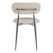Lyric Dining Chair in Sand Fabric & Chrome Base (Set of 2) – image 5