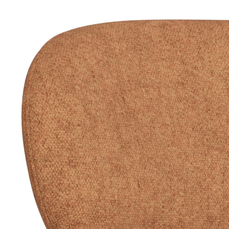 Lyric Dining Chair in Terracotta Fabric & Chrome Base (Set of 2) – image 10