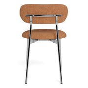 Lyric Dining Chair in Terracotta Fabric & Chrome Base (Set of 2) – image 5