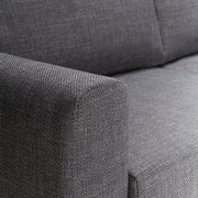 Omaha 3-Seater Sofa Dark 19 Fabric, Base Steel – Grey – image 10