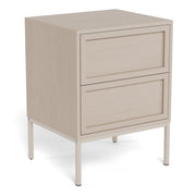 Palmdale Bedside Table with 2 Drawers in Grey – image 1