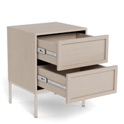 Palmdale Bedside Table with 2 Drawers in Grey – image 11