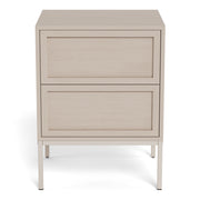Palmdale Bedside Table with 2 Drawers in Grey – image 2