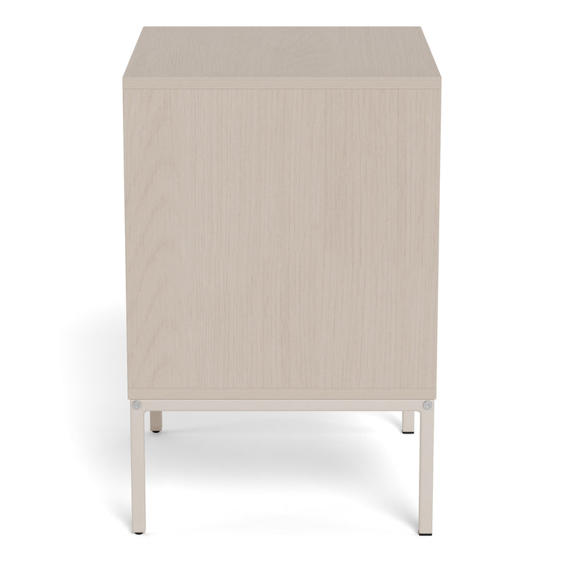 Palmdale Bedside Table with 2 Drawers in Grey – image 3