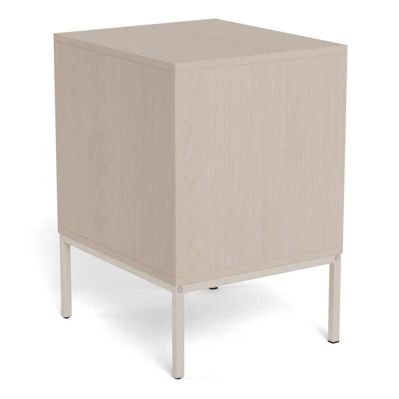 Palmdale Bedside Table with 2 Drawers in Grey – image 4