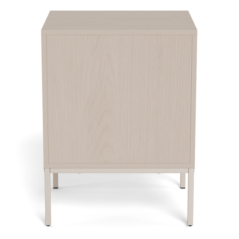Palmdale Bedside Table with 2 Drawers in Grey – image 5