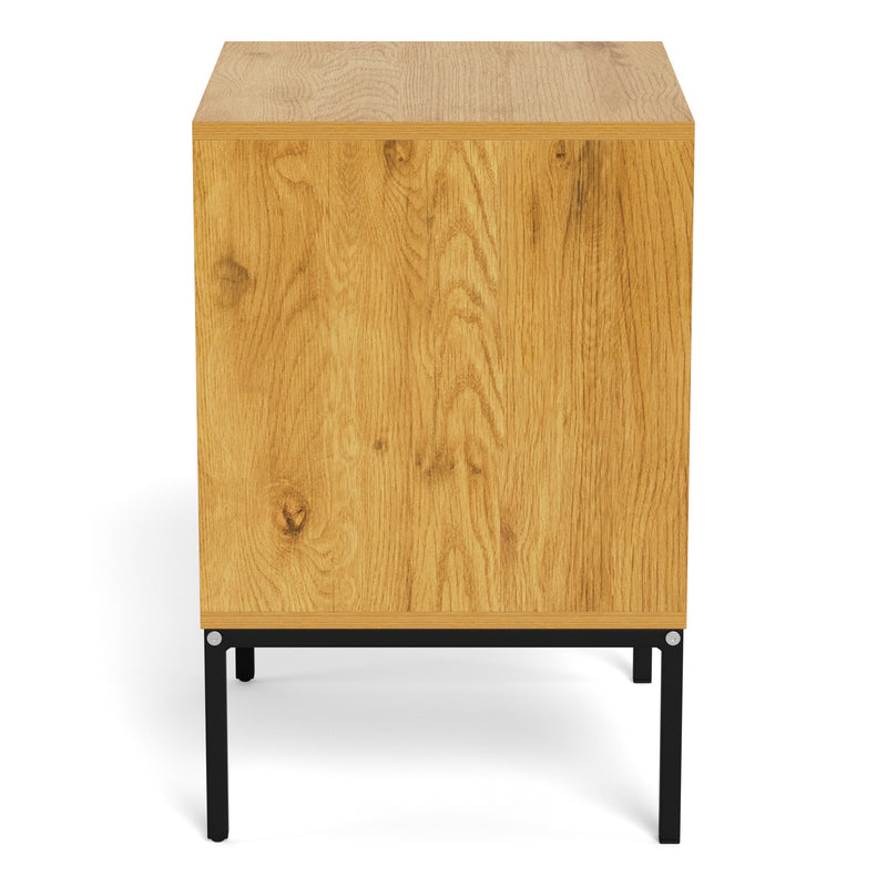 Palmdale Bedside Table with 2 Drawers in Wild Oak – image 3