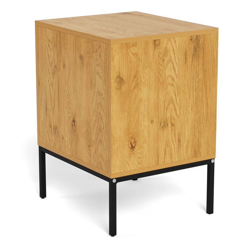 Palmdale Bedside Table with 2 Drawers in Wild Oak – image 4