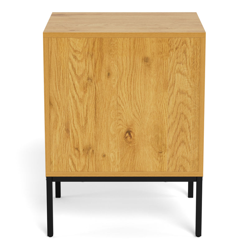 Palmdale Bedside Table with 2 Drawers in Wild Oak – image 5