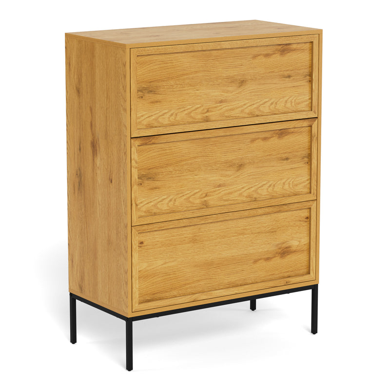 Palmdale 3 Drawer Chest in Wild Oak – image 1