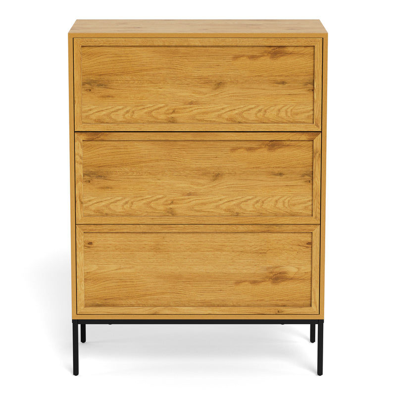 Palmdale 3 Drawer Chest in Wild Oak – image 2