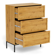 Palmdale 3 Drawer Chest in Wild Oak – image 6