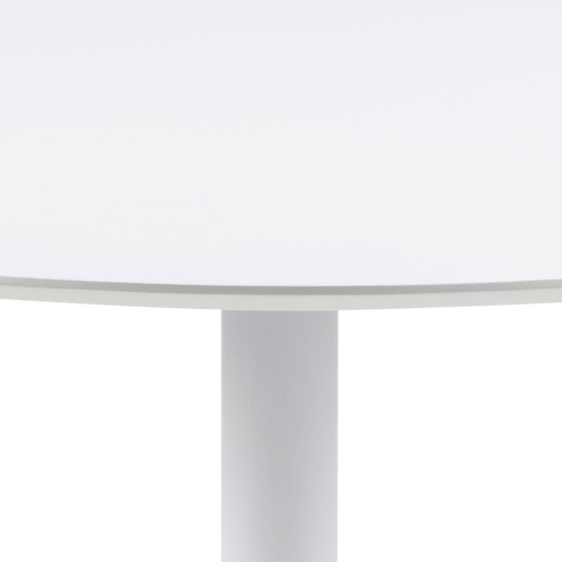 Ibiza Round Dining Table with Top and Base – White – image 5