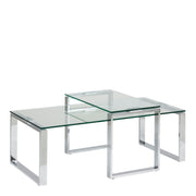 Katrine Coffee Table Set – Glass – image 1
