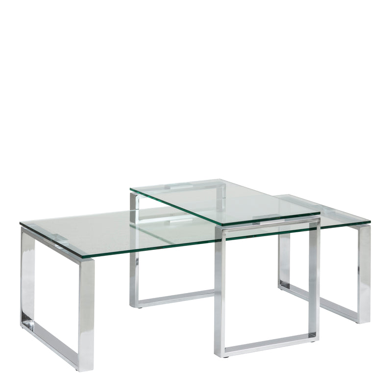 Katrine Coffee Table Set – Glass – image 1