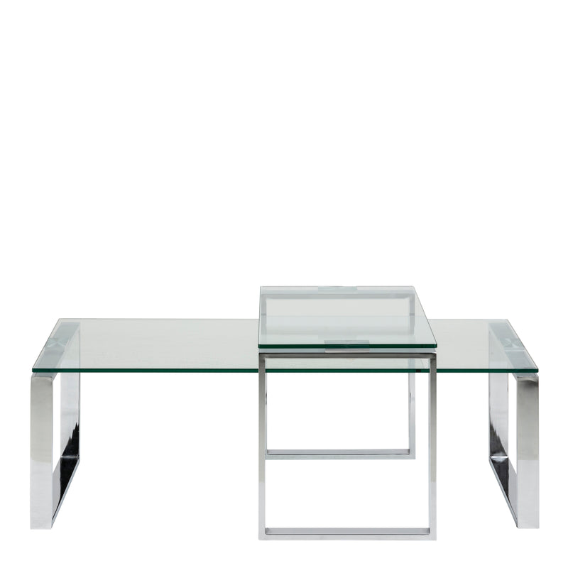Katrine Coffee Table Set – Glass – image 2