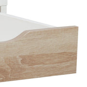 Neptun 3 Drawer Desk with 3 Drawers – White & Oak – image 11