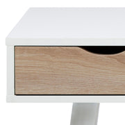 Neptun 3 Drawer Desk with 3 Drawers – White & Oak – image 8