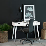 Neptun 3 Drawer Desk with 3 Drawers – White – image 4