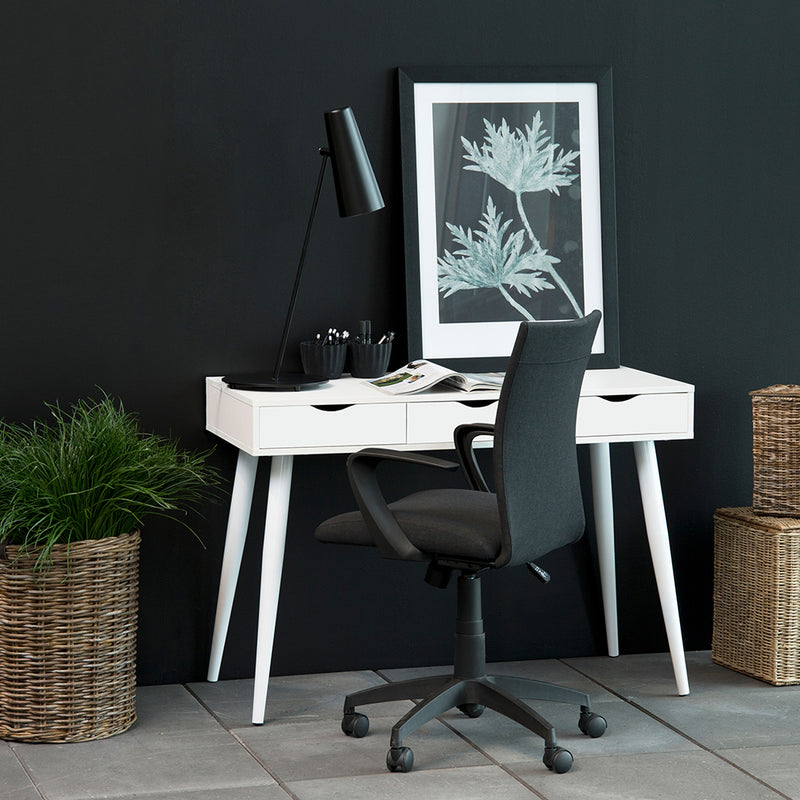 Neptun 3 Drawer Desk with 3 Drawers – White – image 4