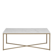 Alisma Coffee Table with White Marble Top – image 2