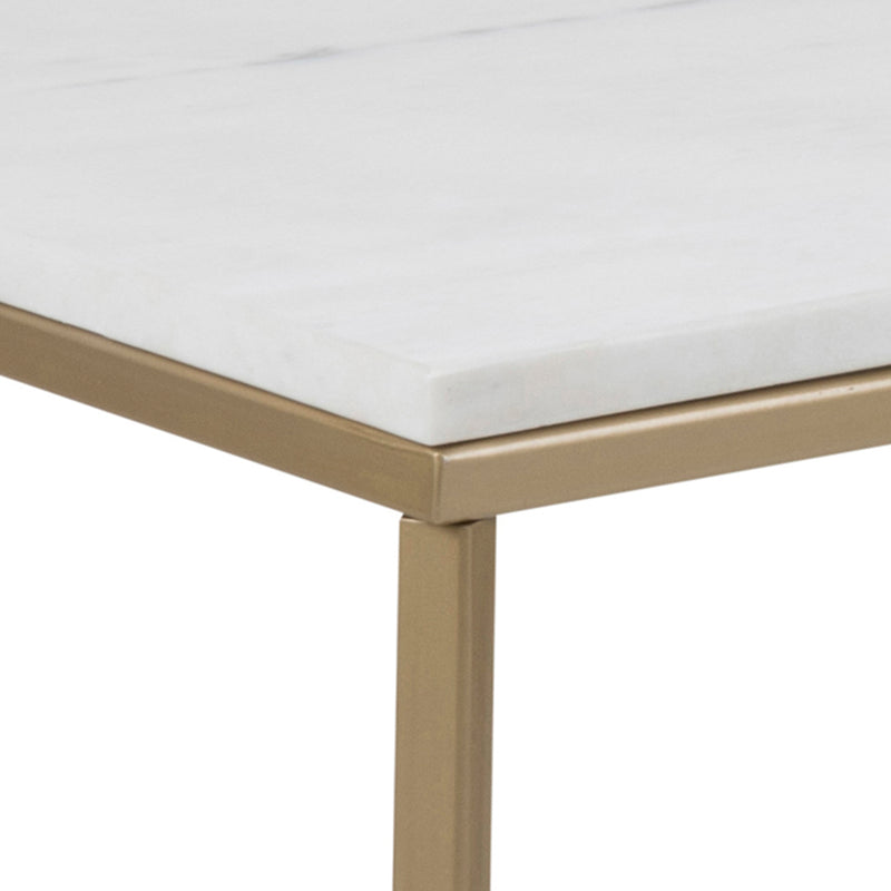 Alisma Coffee Table with White Marble Top – image 4