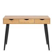 Neptun 3 Drawer Desk with 3 Drawers – Oak – image 2