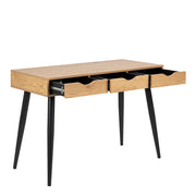 Neptun 3 Drawer Desk with 3 Drawers – Oak – image 5
