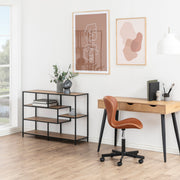 Neptun 3 Drawer Desk with 3 Drawers – Oak – image 7