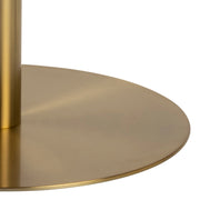 Corby Round Dining Table with White Polished Marble Top & Gold Base inc 4 Batilda Dining Chairs in Copper – image 4