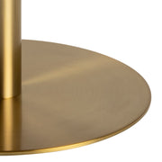 Corby Round Coffee Table with White Polished Marble Top & Gold Base – image 5