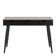 Neptun 3 Drawer Desk with 3 Drawers – Black – image 2