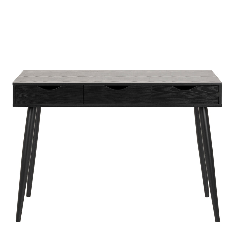 Neptun 3 Drawer Desk with 3 Drawers – Black – image 2