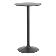 Ibiza Tall Round Bar Table with Black Ash Top and Matt Black Base – image 1
