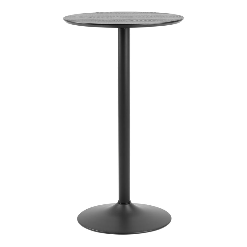 Ibiza Tall Round Bar Table with Black Ash Top and Matt Black Base – image 1