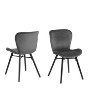 Batilda Dining Chair Set of 2 – Dark Grey – image 1