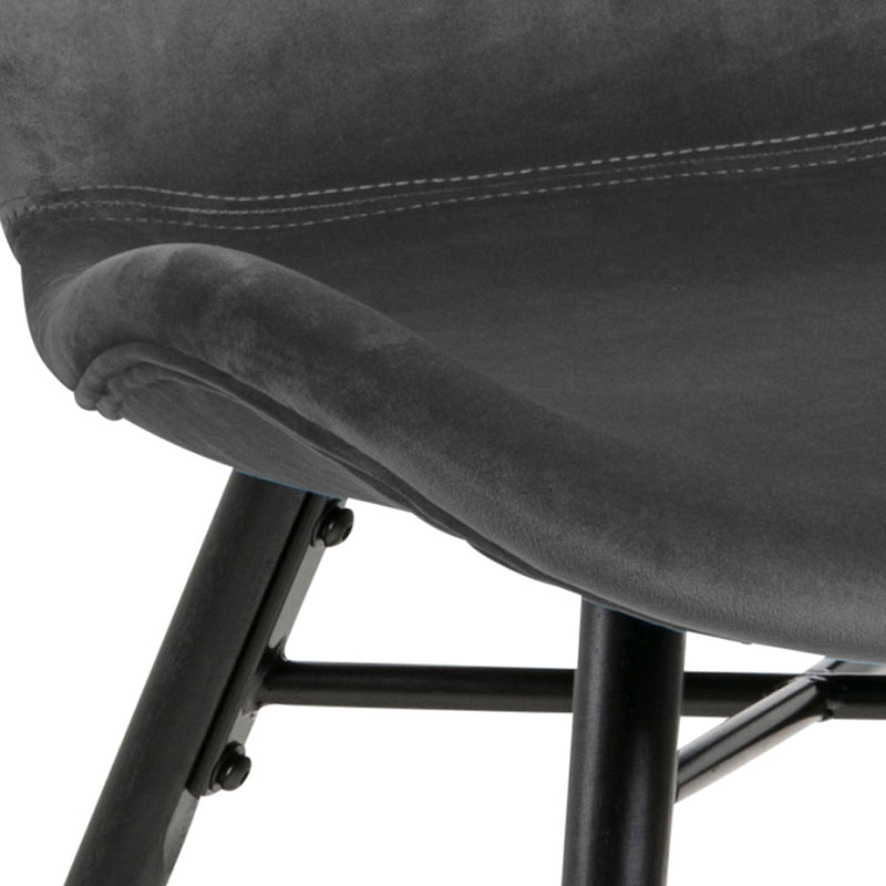 Batilda Dining Chair Set of 2 – Dark Grey – image 8