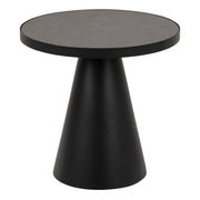 Soli Round Ceramic Coffee Table in Black 45,7x45cm – image 1
