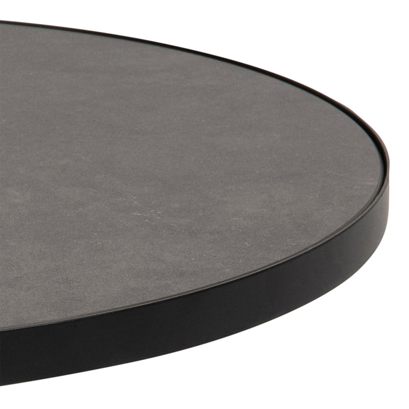 Soli Round Ceramic Coffee Table in Black 45,7x45cm – image 5