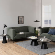 Soli Low Round Ceramic Coffee Table in Black 85.7x40cm – image 2