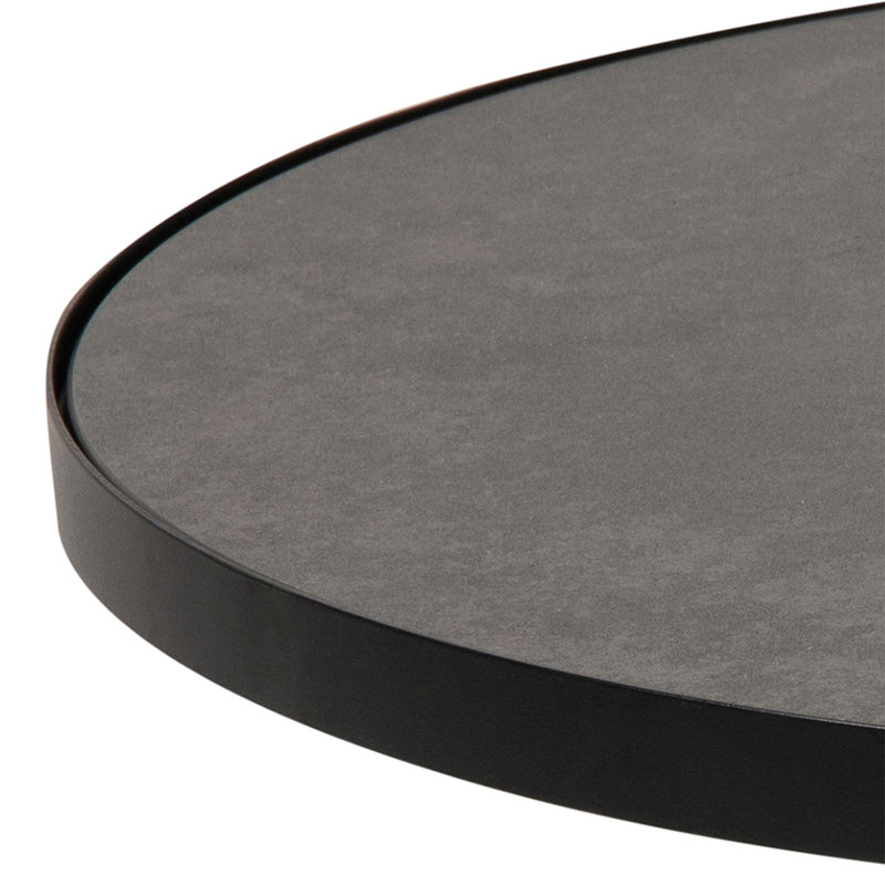 Soli Low Round Ceramic Coffee Table in Black 85.7x40cm – image 4