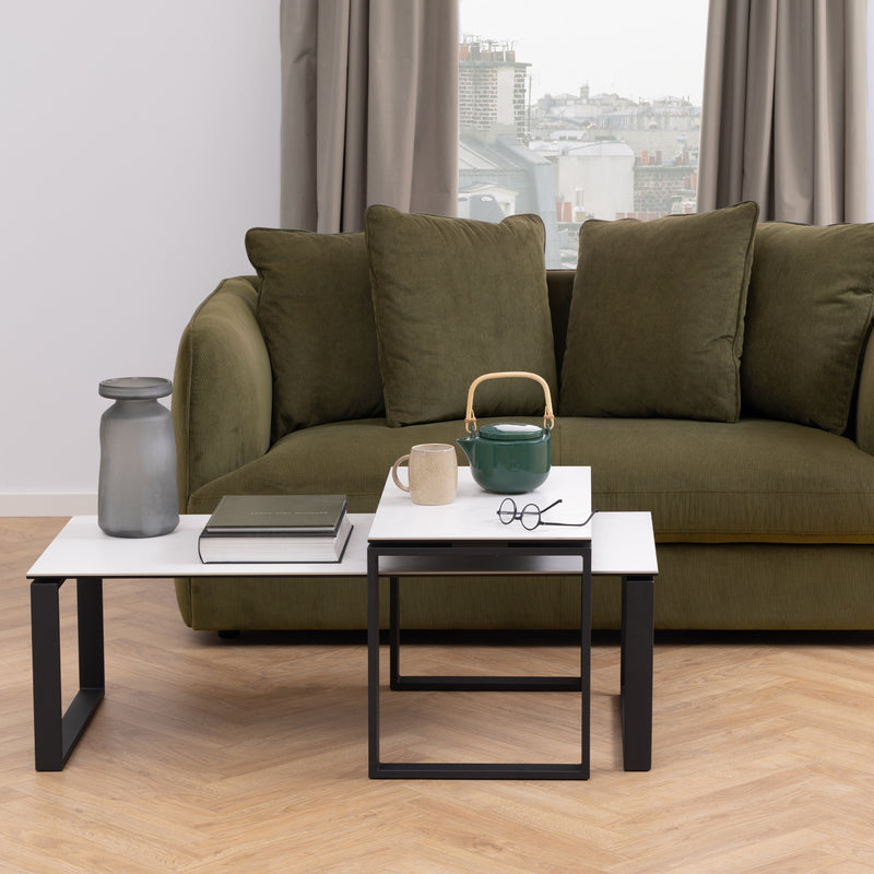 Katrine Coffee Table Set – White – image 3
